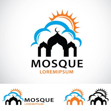 Cami Vektörü Logo Tasarım Şablonu