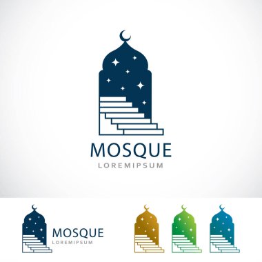 Basit Cami Logosu Tasarım Şablonu