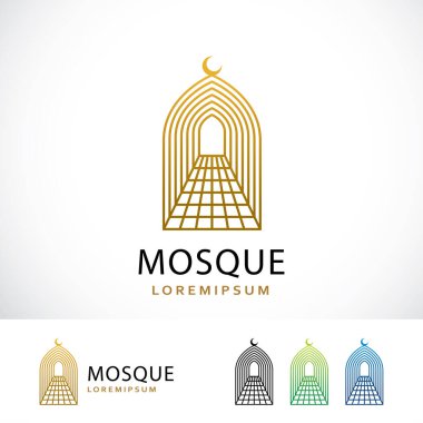 Basit Cami Logosu Tasarım Şablonu