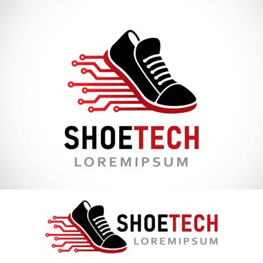 Ayakkabı mağazası logo tasarım şablonu