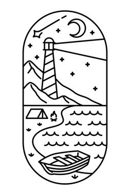 Güzel sahil manzarası sanat çizelgesi