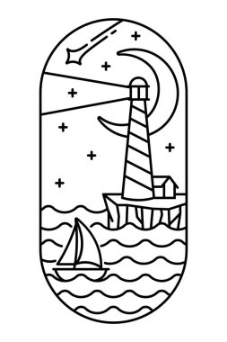 Güzel sahil manzarası sanat çizelgesi