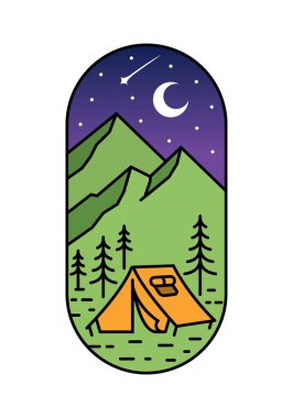 güzel dağ manzarası sanat çizelgesi