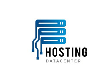 Veri Merkezi logo sembolü ya da simge şablonu sunuluyor