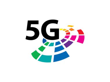 5G Ağ Bağlantısı logo sembolü veya simge şablonu