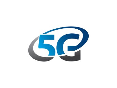 5G Ağ Bağlantısı logo sembolü veya simge şablonu