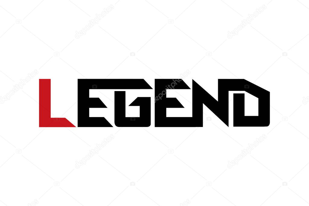 Legend typography design vector, for t-shirt, poster and other uses