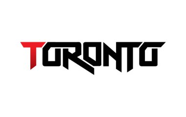 Toronto tipografi tasarım vektörü, t-shirt, poster ve diğer kullanımlar için
