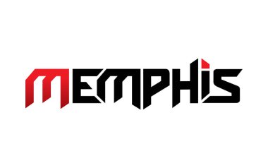 Tişört, poster ve diğer kullanım alanları için Memphis tipografi tasarım vektörü