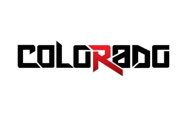 Colorado tipografi tasarım vektörü, t-shirt, poster ve diğer kullanımlar için