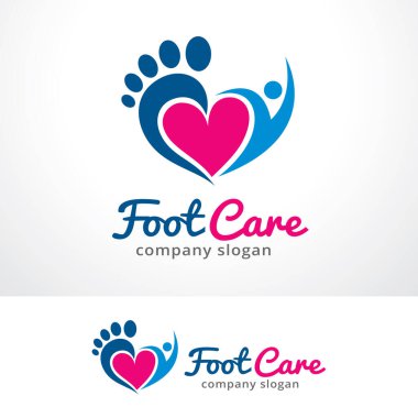 Ayak Bakımı Logosu Tasarım Vektörü, Amblem, Tasarım Konsepti, Yaratıcı Sembol, Simge Simgesi, Simge