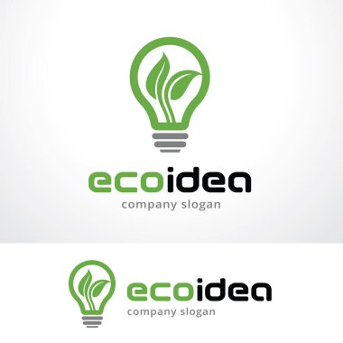 Eko Fikir Logosu Tasarım Vektörü, Amblem, Tasarım Konsepti, Yaratıcı Sembol, Simge