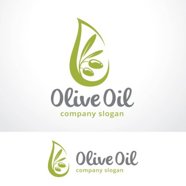 Olive Oil Logo Template Design Vector, Emblem, Design Concept, Creative Symbol, Icon clipart