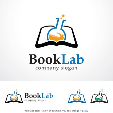 Book Lab Logo Template Design Vector, Emblem, Design Concept, Creative Symbol, Icon