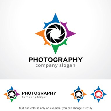 Fotoğraf Logo şablonu tasarlamak vektör, amblem, tasarım konsepti, yaratıcı sembol simge