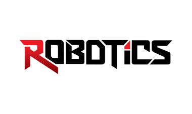 harf robotik tasarım vektör sembolü