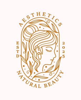 Oval rozetli doğal güzellik çizgisi