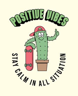 Kaktüs kaykayı sakin ol.