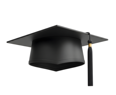 Mezuniyet başlığı minimalist 3D, yumuşak ve pürüzsüz çizer