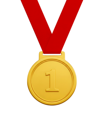 Birincilik madalyası Minimalist 3D yumuşak ve pürüzsüz