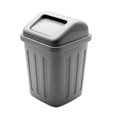 Çöp tenekesi 3D minimalist yumuşak ve pürüzsüz görüntüleyici