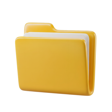 Dosya Dizini Simgesi Minimalist 3B Yumuşak ve Pürüzsüz Hazırlama