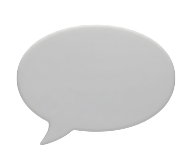 Konuşma Baloncuğu Minimalist 3D Yumuşak ve Pürüzsüz Hazırlama