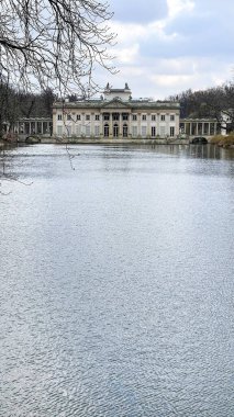 Ancient castle over the pond