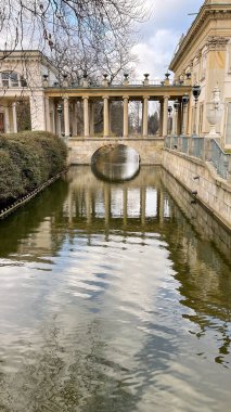 Ancient castle over the pond