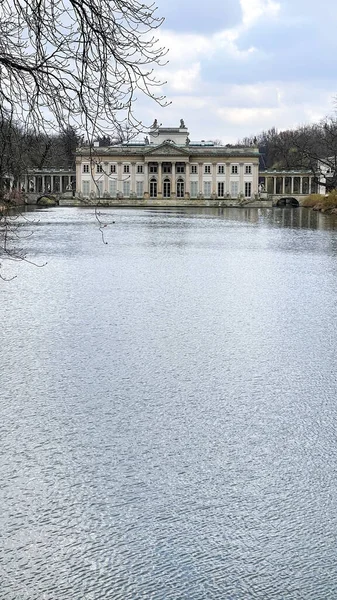 Ancient castle over the pond
