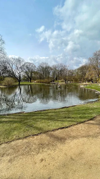 Parktaki güzel göl