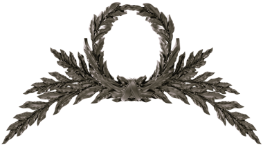 Şeffaf arkaplanda siyah süs, kesme, 3B görüntüleme