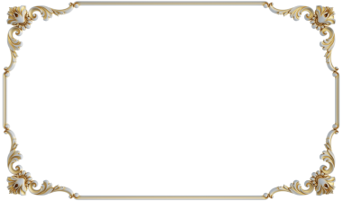 Şeffaf arkaplanda altın işlemeli süs, kesme, 3D canlandırma