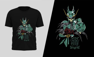 Aziz Seiya-Ejderha tişörtü tasarımı harika. Spor üniforma, tişört, etek şablonu, renkli. Aziz Seiya yazılı tişört ya da dövme!