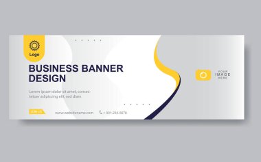 Vektör tasarım web pankartı şablonu. Web Tasarım Elementleri - Başlık Tasarımı. Gri arkaplan üzerine soyut geometrik web afişi şablonu. Modern pankart.