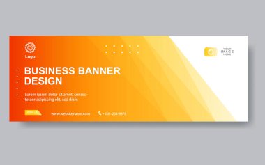 Vektör tasarım web pankartı şablonu. Web Tasarım Elementleri - Başlık Tasarımı. Gri arkaplan üzerine soyut geometrik web afişi şablonu. Modern pankart.