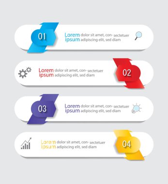 İş için vektör Infographic şablon.