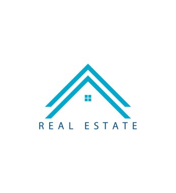 Ev logosu tasarımı şablonu modern.