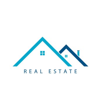 Ev logosu tasarımı şablonu modern.