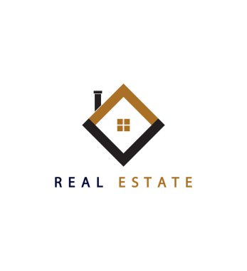 Ev logosu tasarımı şablonu modern.