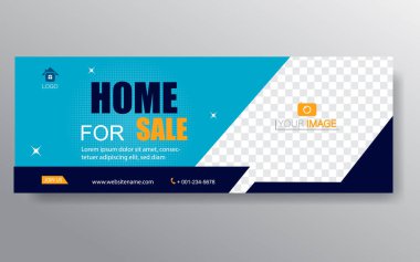 Ev afişi şablonu. Web Tasarım Elementleri - Başlık Tasarımı. Gri arkaplanda soyut geometrik web afişi şablonu. Modern pankart.