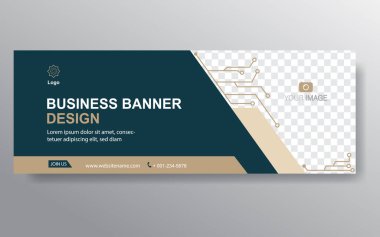 Vektör tasarım web pankartı şablonu. Web Tasarım Elementleri - Başlık Tasarımı. Gri arkaplanda soyut geometrik web afişi şablonu. Modern.