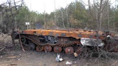 Ukrayna 'daki savaş. Rus tankı havaya uçtu