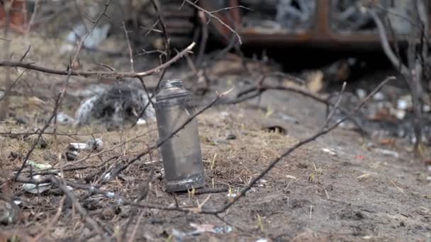 Guerre Ukraine Explosé Réservoir Russe — Video