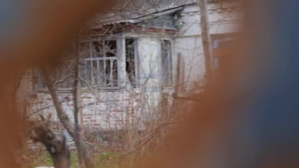 Resim Ukrayna Daki Bombalı Saldırılar Sonrasında Yıkılan Bir Evi Bombardıman — Stok video