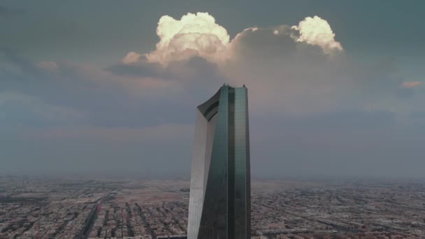 Betoverende Drone Shot Vangt Dynamische Essentie Van Riyad Saoedi Arabië — Stockvideo