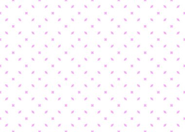 Abstract geometrical seamless mosaic pattern in contract pink, black and white colors