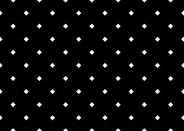 Abstract geometrical seamless mosaic pattern in contract black and white colors