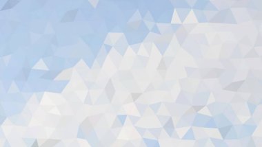 Soyut mozaik soyut arka plan. Açık mavi ve gri üçgen düşük poli biçimi.