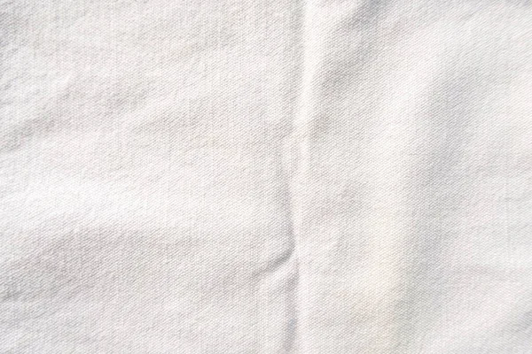 Doğal Beyaz Bez Kumaş Dokusu Arkaplanı — Stok fotoğraf